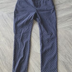 Banana Republic Men's Dark Blue Polka Dot Chinos